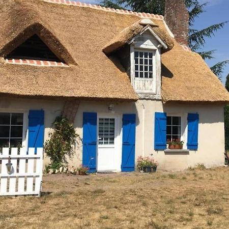 Chaumiere Avec Sa Toiture Recouverte De Chaume !!! Donnemain-Saint-Mames Εξωτερικό φωτογραφία